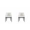 Manhattan Comfort Gansevoort Faux Leather Dining Armchair in Cream - Set of 2 2-DC051AR-CR - alternate 1